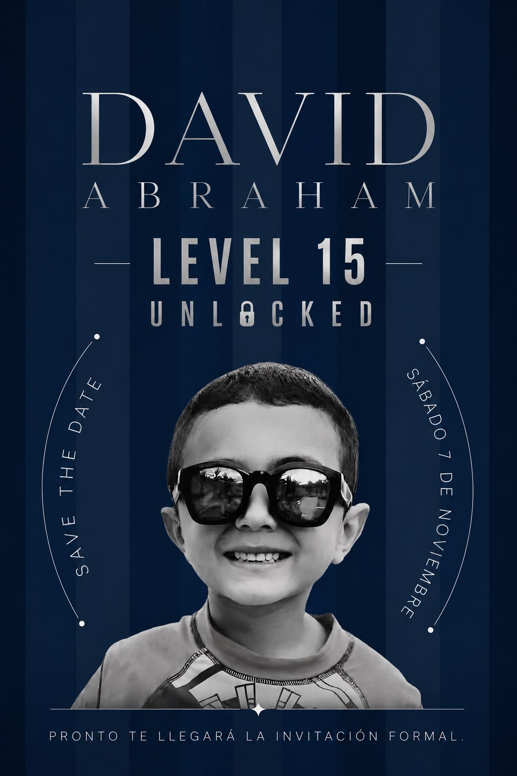 Save the date de David Abraham, Level 15 Unlocked, sábado 7 de noviembre de 2026